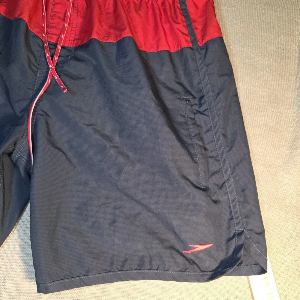 Speedo Watershorts Boardshorts Swim Trunks W Brief Liner Men's Size Large